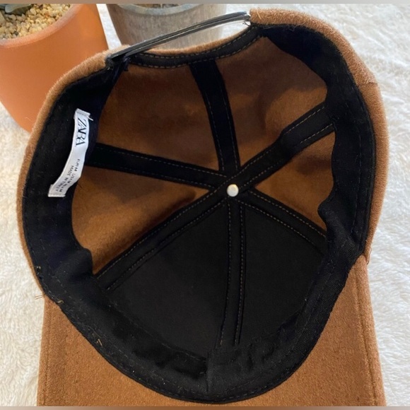 NWOT ZARA Men’s Medium brown SnapBack hat - Picture 5 of 6